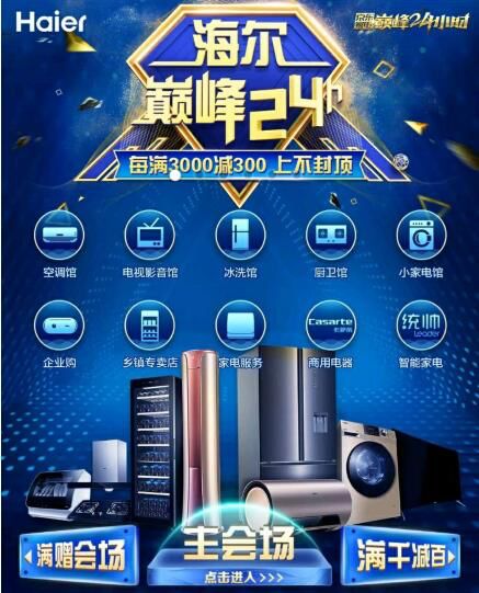 京東攜手海爾引領家電消費回暖 618期間海爾空調年累計增幅超100